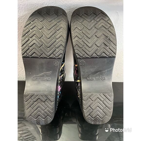 Dansko Professional BLK Pt Colorful Clogs WMS 40 - Picture 7 of 10